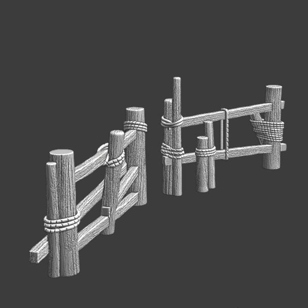 Old fences - wargaming accessory